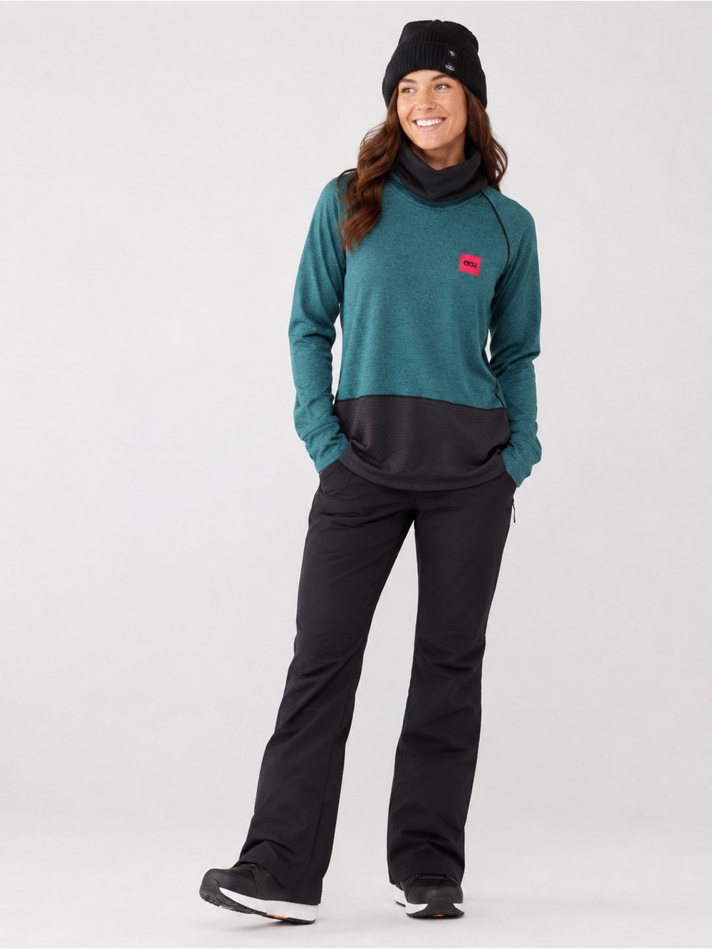 Picture Organic Clothing Thermal Fleece Funnel Neck Ski Snowboard Pullover S
